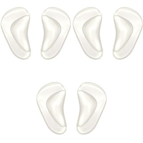 윙코코 반달 실리콘 아치 서포트 패치 좌 3p + 우 3p 세트, 투명, 1세트