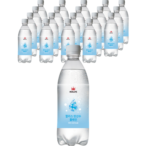 할리스 탄산수 플레인, 500ml, 40개