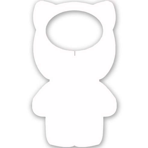소프런 국산 고양이 캐릭터 일회용 앞치마, 100개