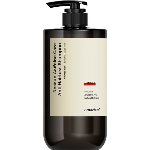 어메즈힘 레스큐 카페인 두피케어 탈모 대용량 샴푸, 1개, 1000ml