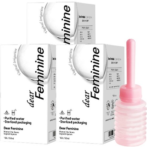 디어페미닌 여성 질세정기, 3개, 50ml