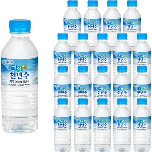 가야산천년수 생수, 330ml, 20개
