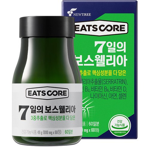 이츠코어 7일의 보스웰리아 800mg x 60캡슐 1개 [원산지:국산]