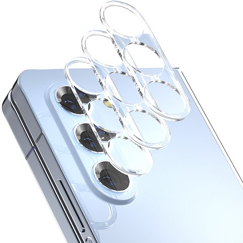 MECSEED 3CX 고투명 카메라 렌즈 풀커버 강화유리 휴대폰 액정보호필름 3p 세트, 1세트