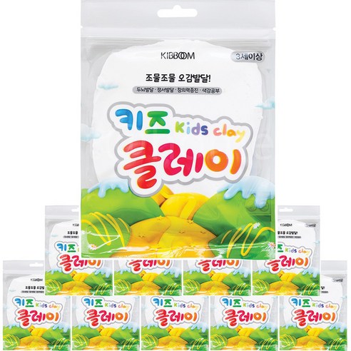 키즈 클레이 10개, 흰색, 50g