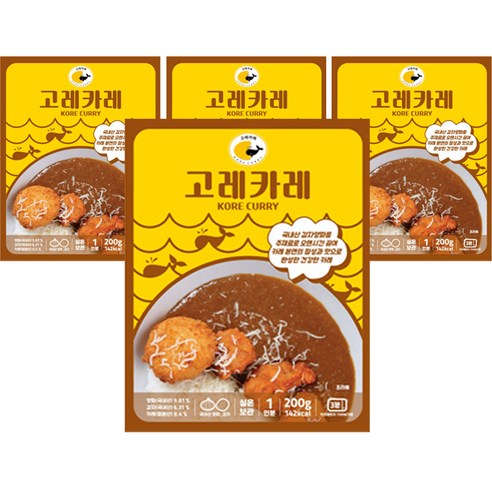 고레카레 수제카레, 4개, 200g 일본식카레 Best Top5