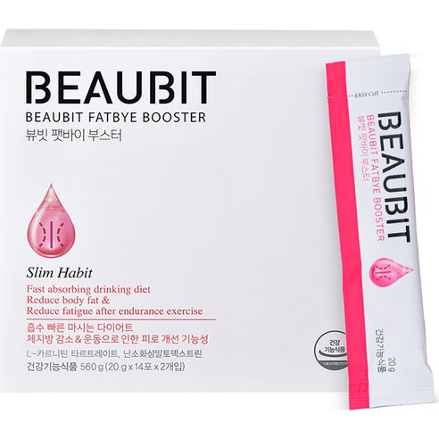 뷰빗 팻바이 부스터 L 카르니틴 액상 스틱 28p, 560g, 1박스
