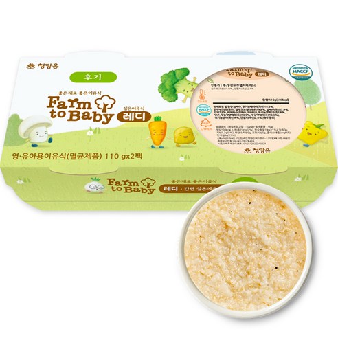 팜투베이비 레디 실온이유식 후기, 순두부멸치죽, 110g, 2개