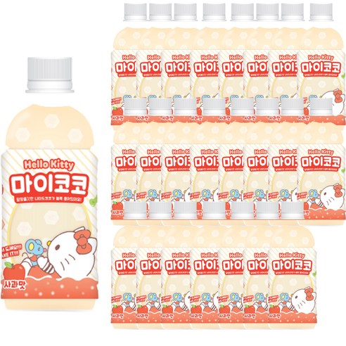 헬로키티 마이코코 사과맛, 24개, 340ml
