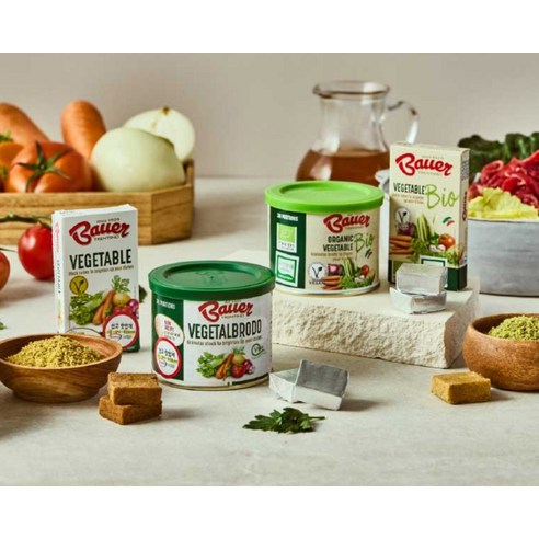 자연의 깊은 맛을 담은 건강한 요리의 시작, 바우어 유기농 채소 스톡 큐브