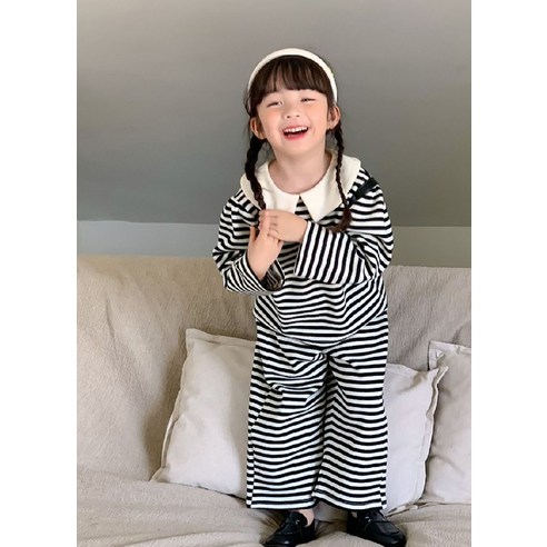 童裝時尚女孩服裝上下裝褲子套裝女孩女孩女孩衣服春秋季節