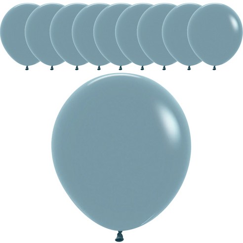 셈퍼텍스 풍선 45cm, 파스텔더스크 블루, 10개