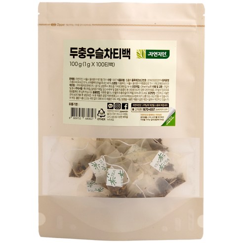 자연지인 국내산 두충우슬차, 1g, 100개입, 1개