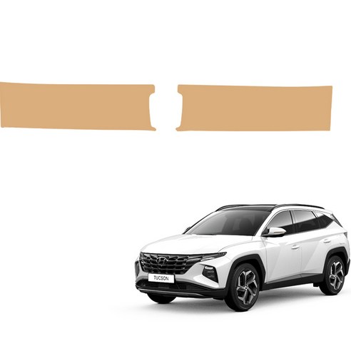 메이튼 스크래치 가죽 트렁크스텝 커버 하이브리드 SC, 현대 투싼 NX4, 새들브라운(M186-8J)