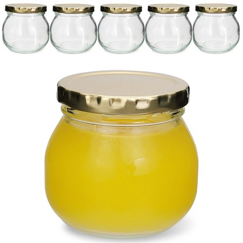 미르 골드캡 유리병 잼잼 300, 300ml, 6개