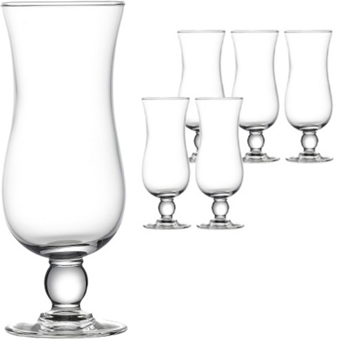 JIN GLASS 고블렛 호른컵, 6개