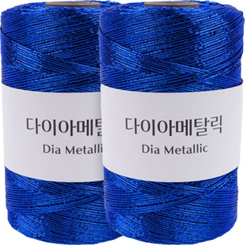다이아메탈릭 뜨개실, 2개, 108 블루
