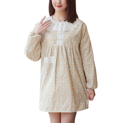 데이소이 편안한 스타일 긴팔 앞치마, C06