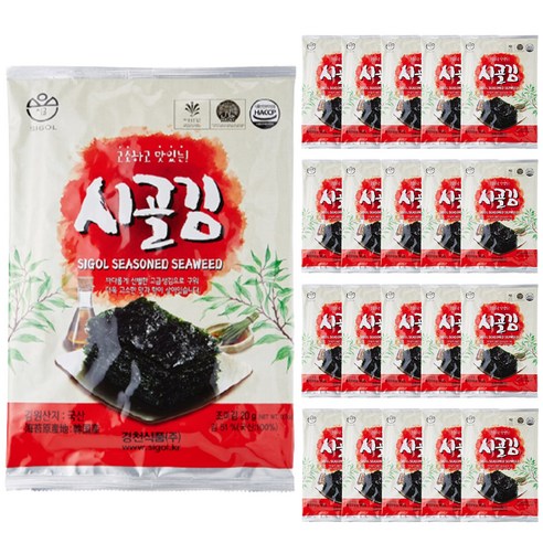 유쾌상회 재래전장 시골김, 20g, 25개