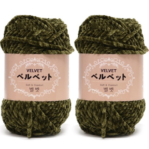 니뜨 벨벳 뜨개실 100g, 711카키, 2개