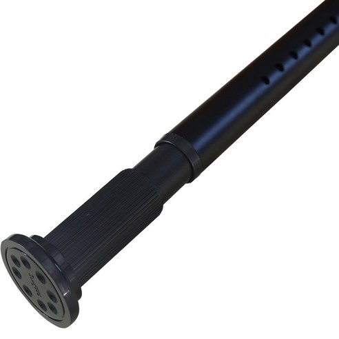   썬데코 30mm 강력 이중스프링 압축식 커튼봉, 블랙