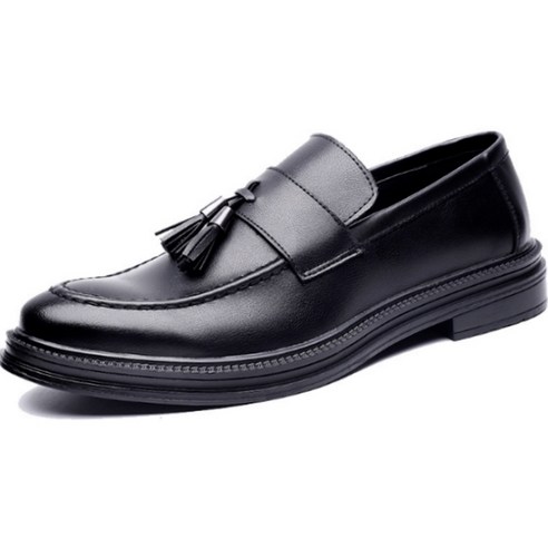 실버스 남성용 수제 가죽 테슬 로퍼 FR011