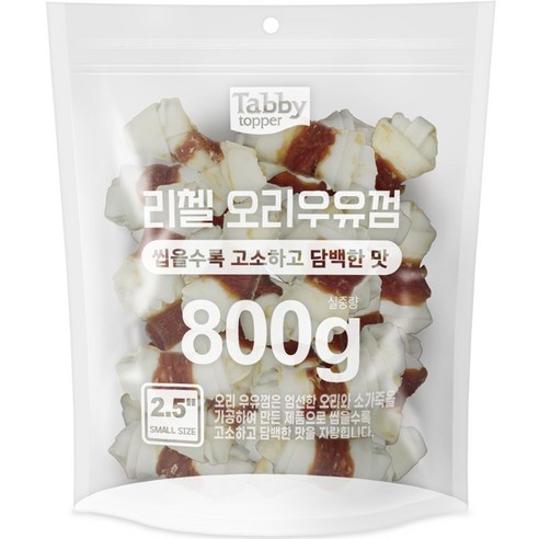테비토퍼 강아지 리첼 우유껌 6.35cm 800g, 오리, 1개