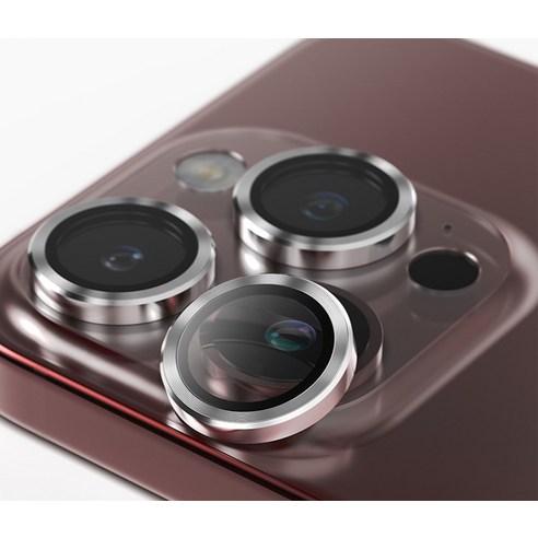 신지모루 메탈 프레임 링 휴대폰 카메라 렌즈 보호필름 세트: 아이폰 15 Pro용 내구성 있고 선명한 보호