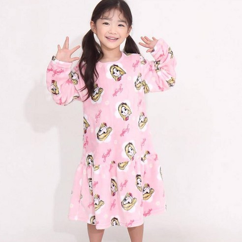프리미에팜 여아용 시크릿쥬쥬 수면 원피스