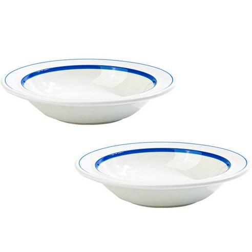 시라쿠스 메이플 찬기 L 16cm, 라인블루, 2개