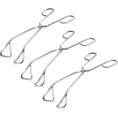 키친아트 베니 스텐 가위형 집게, 혼합색상, 3개