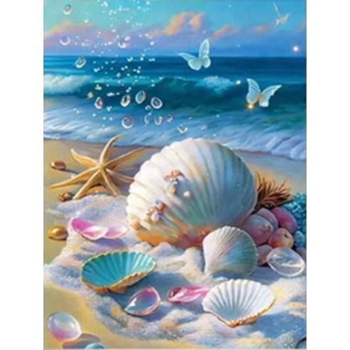 엔픽아트 캔버스형 보석십자수 40 x 50 cm, NO 05, 1세트