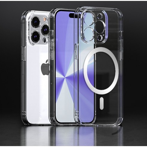 아이폰 15 Pro Max를 위한 투명한 젤리/실리콘 케이스