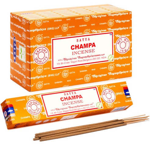 사티아 스틱 인센스 15g x 12p, 참파