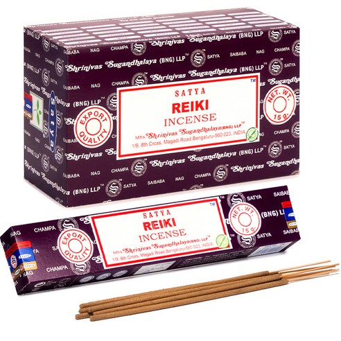 사티아 스틱 인센스 15g x 12p, 레이키