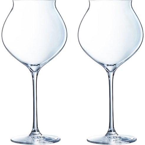 셰프앤소믈리에 웨이브 페시 와인잔, 600ml, 2개