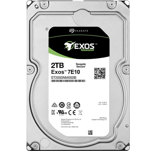 씨게이트 Exos 7E10 HDD, 2TB, ST2000NM000B 1테라