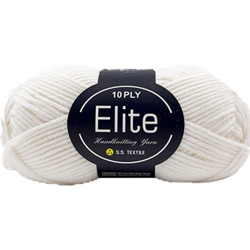 yarna 엘리트 wool 뜨개실 100g, 1001 흰색, 1개