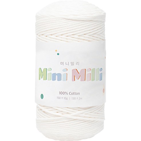 yarna 미니밀리 뜨개실 150g, 702 화이트, 1개