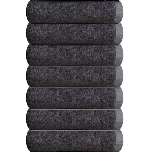 송월타월 크루아상 뱀부 타월 180g 뱀부얀, 다크그레이, 7개