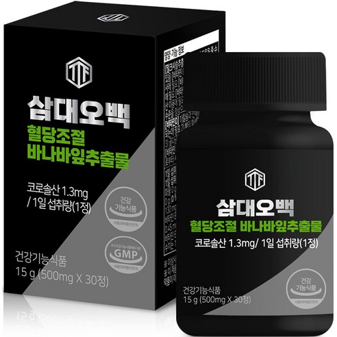 삼대오백 혈당조절 바나바잎추출물 정제 영양제 15g, 30정, 1개