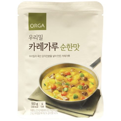 올가홀푸드 우리밀 카레가루 순한맛, 100g, 2개 자연드림카레 Best Top5