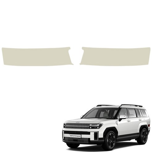 메이튼 순정 컬러 가죽 트렁크스텝 스크래치 커버, 디 올 뉴 싼타페 MX5, 베이지 C570-30