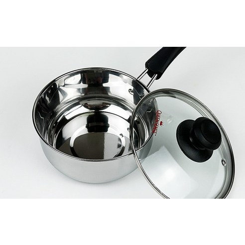 퀸센스 인덕션 3-4인용 스텐 손잡이 라면 편수 냄비