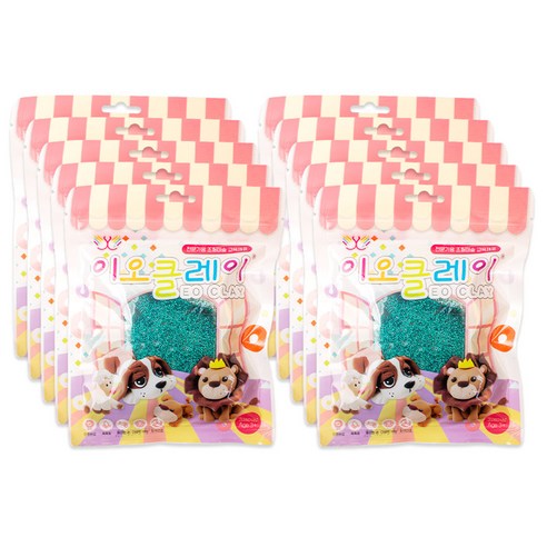 이오 유아용 폼클레이 10p, 초록, 50g