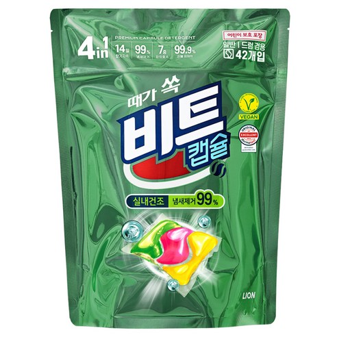 비트 비건라이프 실내건조 캡슐세제