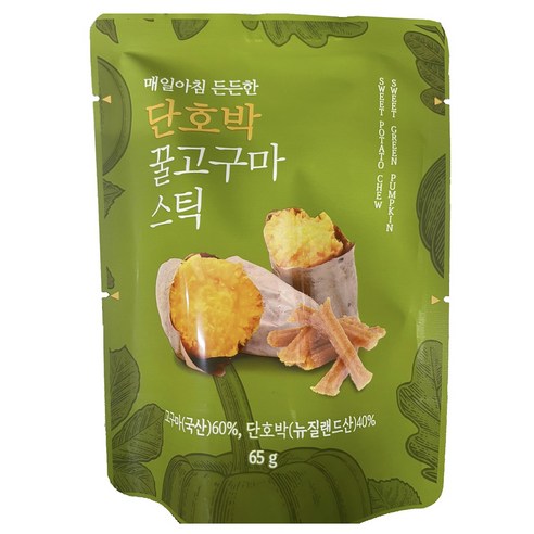 단호박 꿀 고구마 스틱, 65g, 1개