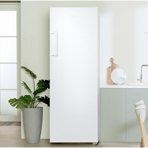 냉동실 냉장실 분리형 디자인의 삼성전자 냉동고 227L 방문설치로 편리하게 식재료 보관