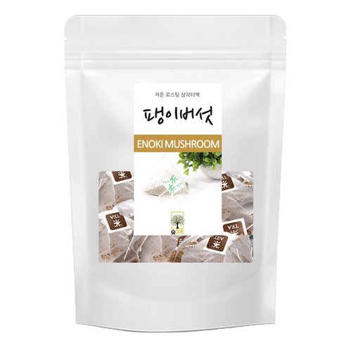 자연애푸드 팽이버섯 삼각티백 차, 1g, 100개입, 1개