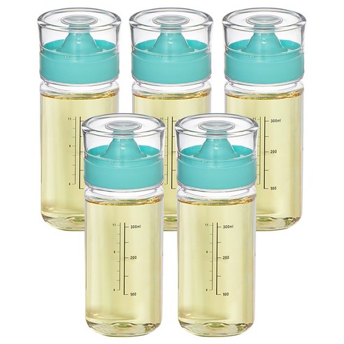 씨밀렉스 실리콘 오일 양념병 민트, 350ml, 5개